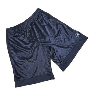 VTG And1 Shorts Mens Large 34 W Blue Shiny Shimmer Dazzle Basketball Baggy Y2K